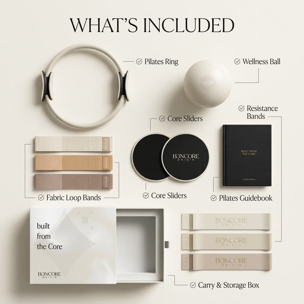 Boncore Origin Premium Pilates Essentials Kit — Journal and lifestyle